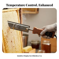 Temperature Controllable Electric Uncapping Stainless Steel Blade Electric Honey Display Panel for Beekeepers