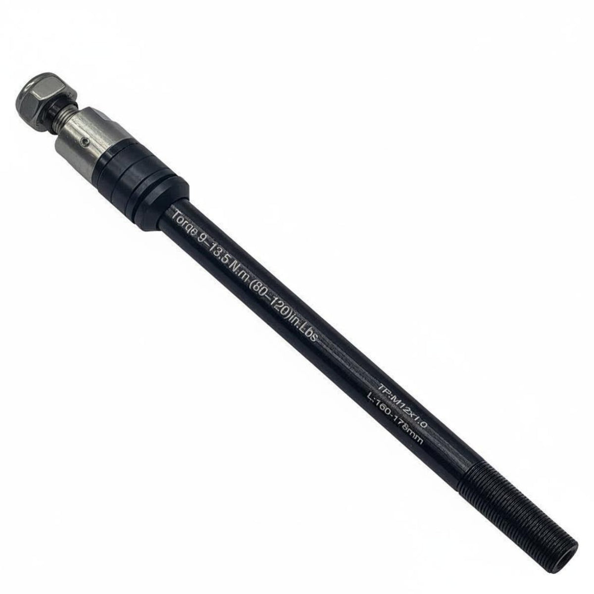 Thru Axle Adapter Rod Heavy Duty Trailer Adapter with Threaded Ends Standard Thru Axle for Cyclists, Commuters, Cargo Transporting
