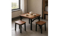 Mahjong Table Multi-Use Rectangular Game Table Rounded Corners Home Furniture