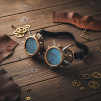Steampunk Goggles Studded Eyewear Unique for Festivals