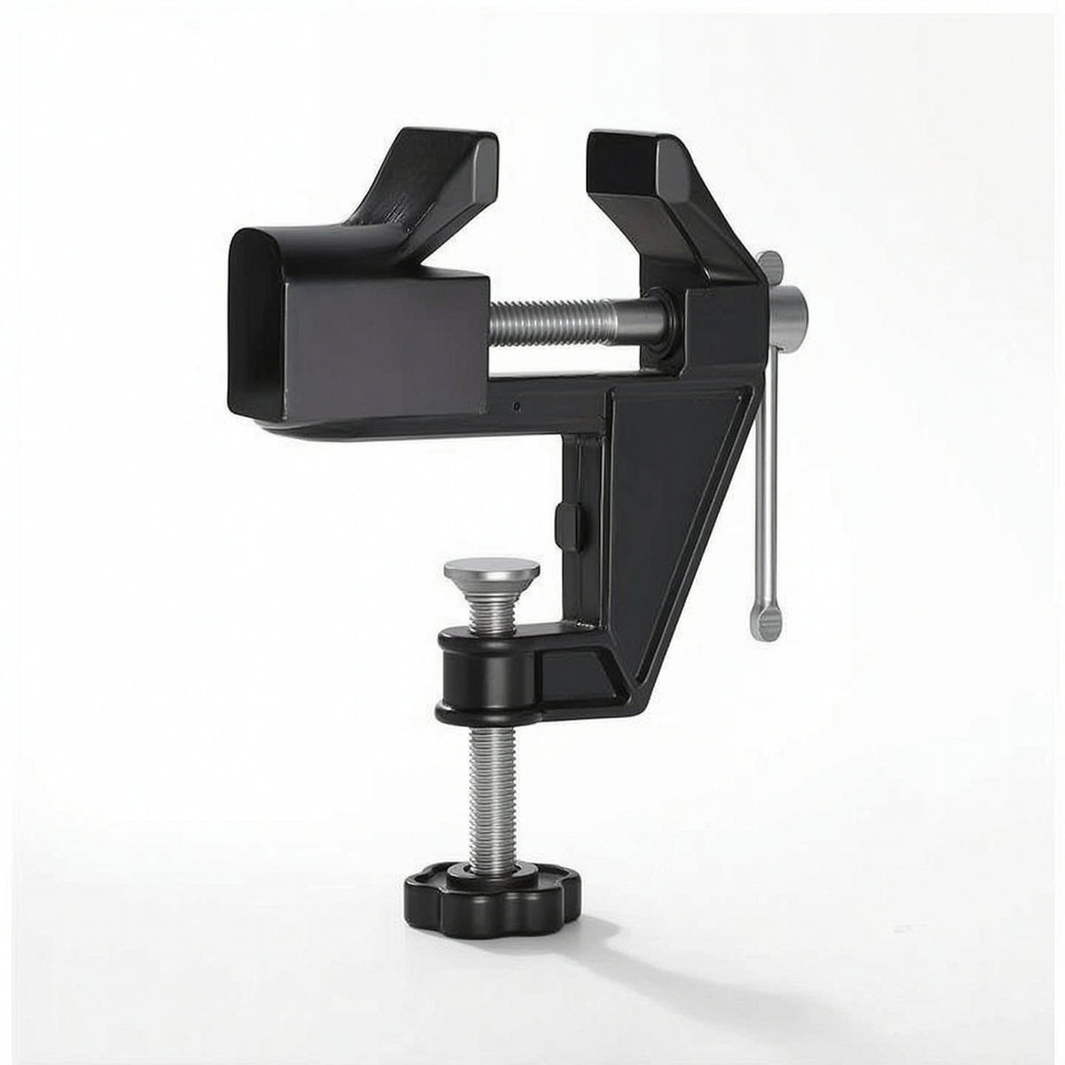 Compact Tabletop Vise Heavy-Duty Bench Vise Adjustable Bench Clamp Universal for DIYers, Woodworkers, Hobbyists, Woodworking, Workshop, Garage, Drilling