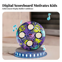Foam-Padded Wall-Mounted Boxing Target Flush-Mount Light-up Boxing Target LED Lights for Children, Home