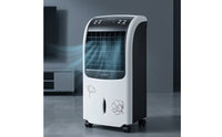 Rolling Air Cooler and Heater Compact Evaporative Cooler with Heater Timer Portable Air Conditioner Substitute Quiet for Small Apartment