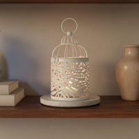 Birdcage Candle Holder Romantic Atmosphere Hollow Pattern Lantern Lightweight Hanging Tea Light Holder for Wedding, Party
