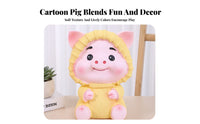 Piggy Bank Shatterproof Cartoon Pig Savings Bank Great Gift Home Decor Decoration for Kids, Children, Nursery Decor