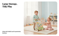 Young ChildPush Interactive Play WoodenPush Four-Wheel for Young Children
