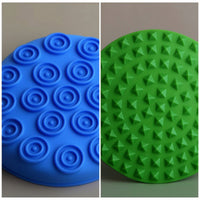 4 Pieces Interactive Silicone Sensory Disc Soft Tactile Sensory Mat Gentle Toy Early Learning for Classroom, Home