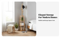 Modern Design Freestanding Coat Tree Multi-Functional Treedesign Coat Rack Space-Saving Hall Stand Stable Base for Families, Homeowners, Students, Bedroom, Living Room, Entrypath, Apartment