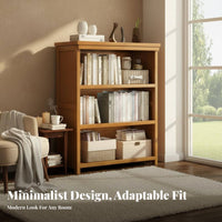 Stable Design 5-Tier Exposed Bookshelf Large Capacity 5-Tier Exposed Shelf Unit Multi-Functional Bookcase High Load-Bearing for Students, Book Lovers, Homeowners, Study Room, Bedroom, Entryway