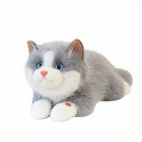 Soft Animal Cat Fuzzy Stuffed Cat Soft Toy for Bedtime, Playroom