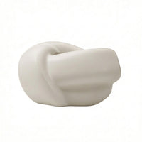 Ceramic Tissue Box Holder Decorative Knot Tissue Box Cover Modern Dispenser for Office