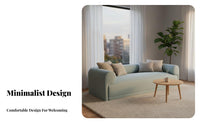 Configurable Plush Sofa French Inspired L-Shaped Chaise Lounge Set Modern Minimalist Living Room Furniture for Apartment Dwellers, Homeowners, Studio Flat