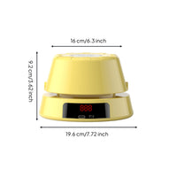 Digital Display Wireless Controller Control Jump Rope Machine Compact Automatic Jump Rope Machine Yellow Workout Device Handsunrestricted