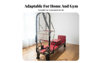 Luxury Reformer Combo Aluminum Alloy Frame Pilates Reformer Bed Includes All Accessories Pilates Posture Alignment Bed for Experts, Gym, Recovery