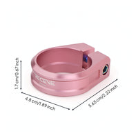 Seatpost Clamp with Titanium Screw Low-Profile Seatpost Clamp Rigid Hardware for Cyclists