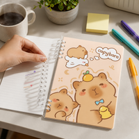 Cute Cartoon Loose-Leaf Spiral Notebook A5/B5 for Students and Office
