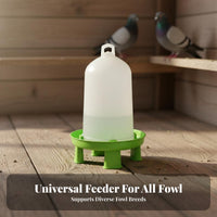 Automatic Pigeon Feeder Large Capacity Leak-Resistant Avian Food Container Chicken Food Dispenser Easy to Clean Fowl Supplies