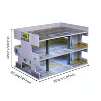 1:64 Parking Garage LED Lighting Lighted Parking Diorama Collector Item Diorama Garage for Collectors