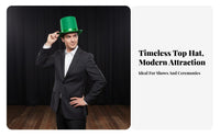 Stage Performance Black Top Hat Illusion Performance Prop Magician Top Hat Tall for Cosplayers, Performers, Cosplay Events