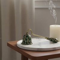Candle Wick Smotherer Antique Finish Dome Candle Wick Smotherer Wick Quencher Elegant Design Sense of Ceremony for Lovers