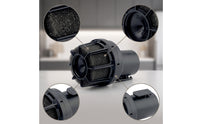 Noise Reduction Wet Dry Vacuum Muffler with Foam Quieter Vacuum Muffler Compatible Accessory Slim for Workshop