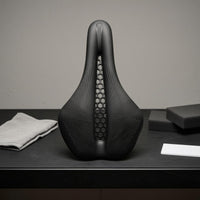 Cutout Bike Saddle Textured Cycle Seat Raised Rear