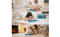 Color Matching Shape Sorter with Tray Wooden Shape Sorter Geometric Sorting Box Preschool for Classroom