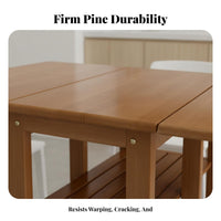Seats 4 to 6 People expandableable Gateleg Console Foldable Design transformable Console Table Space-Saving Dining Furniture Multi-Functional for Small Families, Apartment Dwellers, Students, Kitchen, Living Room, Home Office, Entryway