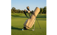 Golf Stand Bag Seven-Compartment Golf Bag with Stand Double Strap for Walking Golfers, Driving Range