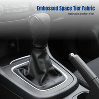 Embossed Leather Gear Cover, Universal Car Gear Knob Sleeve, Handbrake Protector, Anti-Slip, Interior Accessory