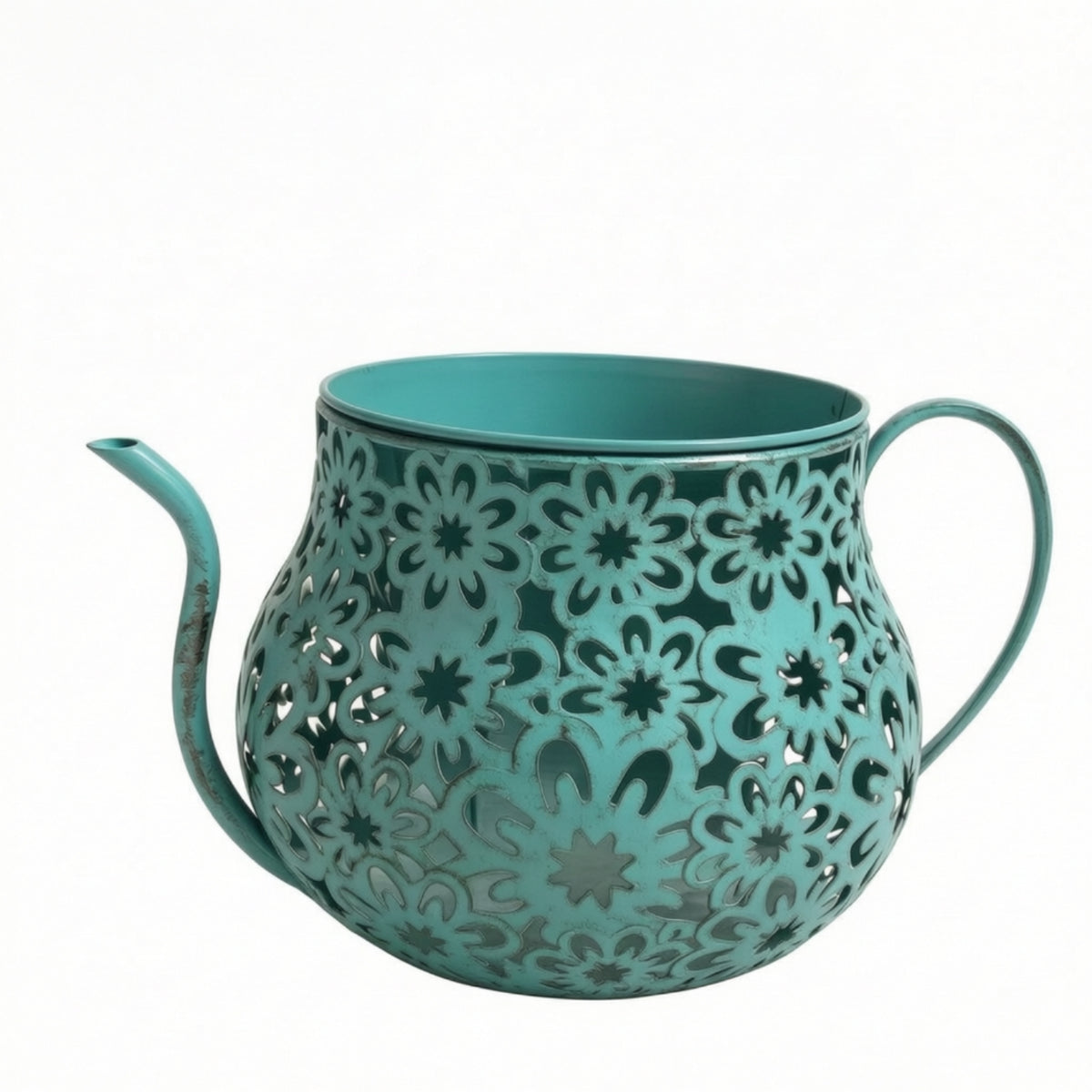 Watering Can Planter Rustic Planter with Handle Perforated Watering Can with Long Spout for Garden, Indoor