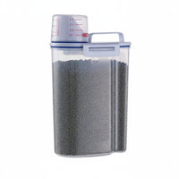Moisture-Proof Rice Storage Container Safe Rice Dispenser with Measuring Cup Easy Pour Spout Airtight Food Storage Container for Kitchen Countertop