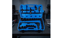 30 Pieces Socket Wrench Set with Case Heavy-Duty Socket Wrench Kit Metric Mechanics Tool Kit with Case for Professionals, Home Improvement Hobbyists