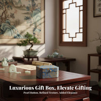 Decorative Design Chinese Design Embroidery Box Giftable Octagonal Jewelry Box Soft Padded Interior for Brides, Gifting, Dresser Top
