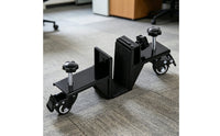 Adjustable Door Cart Thickened Panel Cart Lockable Wheels Heavy Duty Panel Roller for Installers, Carpenters, Workshop, Warehouse