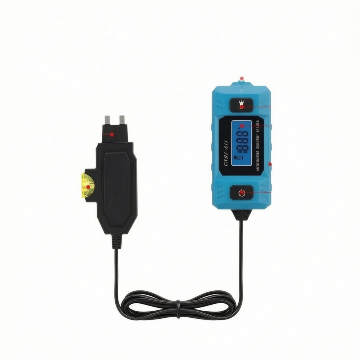 Overcurrent Current Tester with LCD Display Handheld Car Fuse Circuit Tester Compact Backlit for Mechanics, Garage, Roadside Emergency