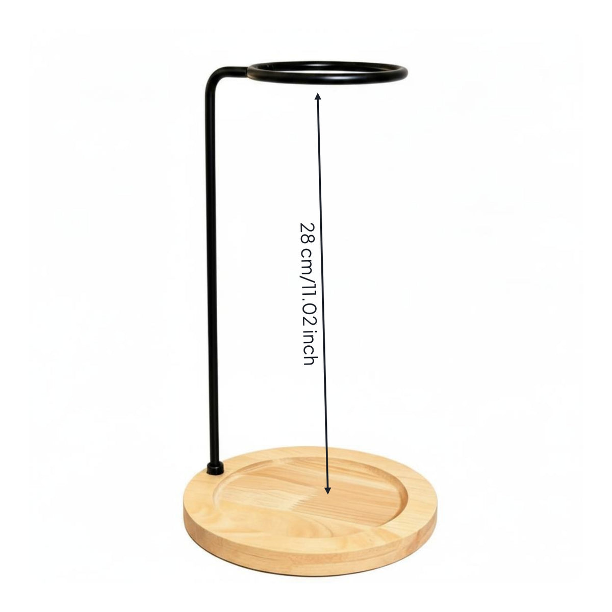 Coffee Dripper Stand Wood Base Kitchen Tool Space-Saving