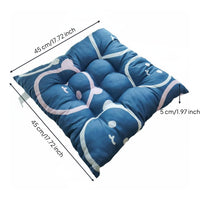 Comfortable Thickened Dining Chair Pad Retains Shape Square Seat Cushion with Ties Easy to Clean for Students, Dorm Room