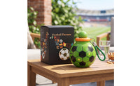 Football Cup Stainless Steel Insulated Cup with Strap Insulated Soccer Ball Water Bottle for Kids, Students, Outdoor Sports, School
