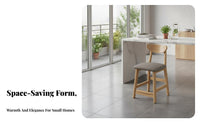 With supportrest Highspine Wooden Stool Nordic Aesthetic countertool Minimalist design Counter Chair Modern Design for Adults, Homeowners, Hosts, Home Bar, Dining Room, Kitchen Island