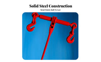 High Strength Ratchet Load Binder Drop Forged Heavy Duty Chain Binder Secure Locking for Riggers, Farmers, Transportation, Industrial Use
