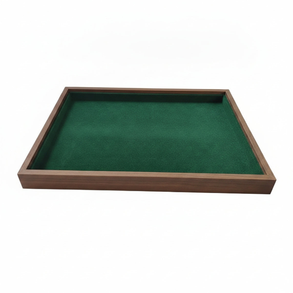 Shielding Jewelry Tray with Velvet Lining Elegant Wood Jewelry Tray Sturdy Compact for Collectors