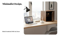 Desktop Shelf Unit Multi-Purpose Modular Bookshelf Small Footprint for Students