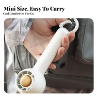 Lightweight Bladeless Handheld Fan Self-Standing Bladeless Portable Fan Multi-Speed Control Built-in Hanging Clip for Office Workers, Commuters, Students, Desktop, Outdoor, Camping, Travel