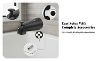 Tub Spout with Diverter Zinc Alloy Bathroom Fixture Metal Construction