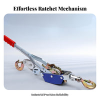 Heavy Duty Wire Rope Tightener Industrial Grade Double Hook Cable Puller Safety Latch Hooks for Mechanics, Farmers, Warehouse, Garage, Farm