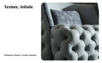 Textured Couch and Armchair Italian Minimalist Design Sofa Set Pattern Lounge Suite for Luxury Buyers, partners, Living Room, Bedroom