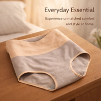 Underwear Women High Waisted Knickers for Control with Gusset, Fully Pure Period Postpartum Multipack