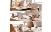 Rechargeable Desktop Humidifying Fan Portable Humidifying Fan with Carry Strap Compact Cordless for Students