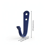 J-Hook Heavy Duty Iron Hook Coat Hooks Screw-Mount Wall-Mounted Hooks Compact for Entryway, Bathroom